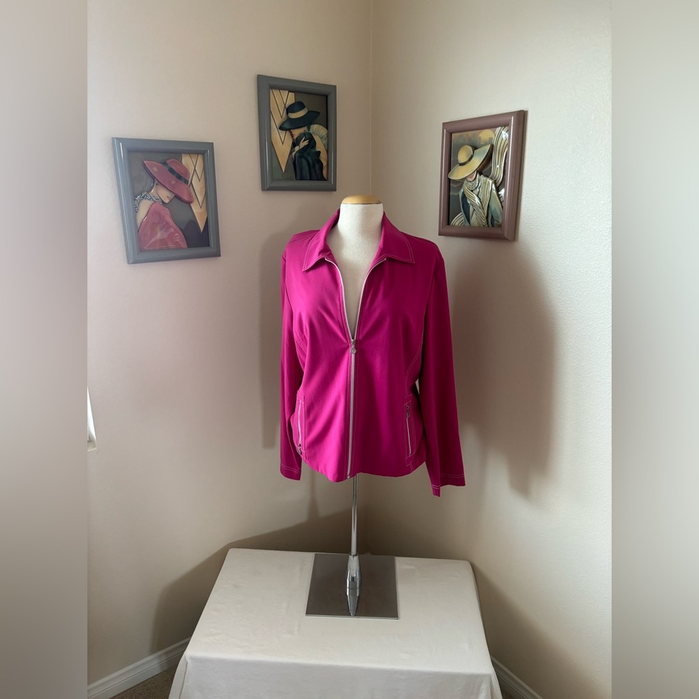 Hot Pink Light Jacket Polyester - image 1
